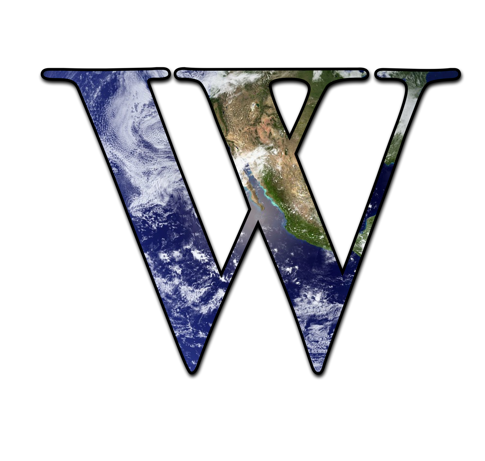 w made from image of world