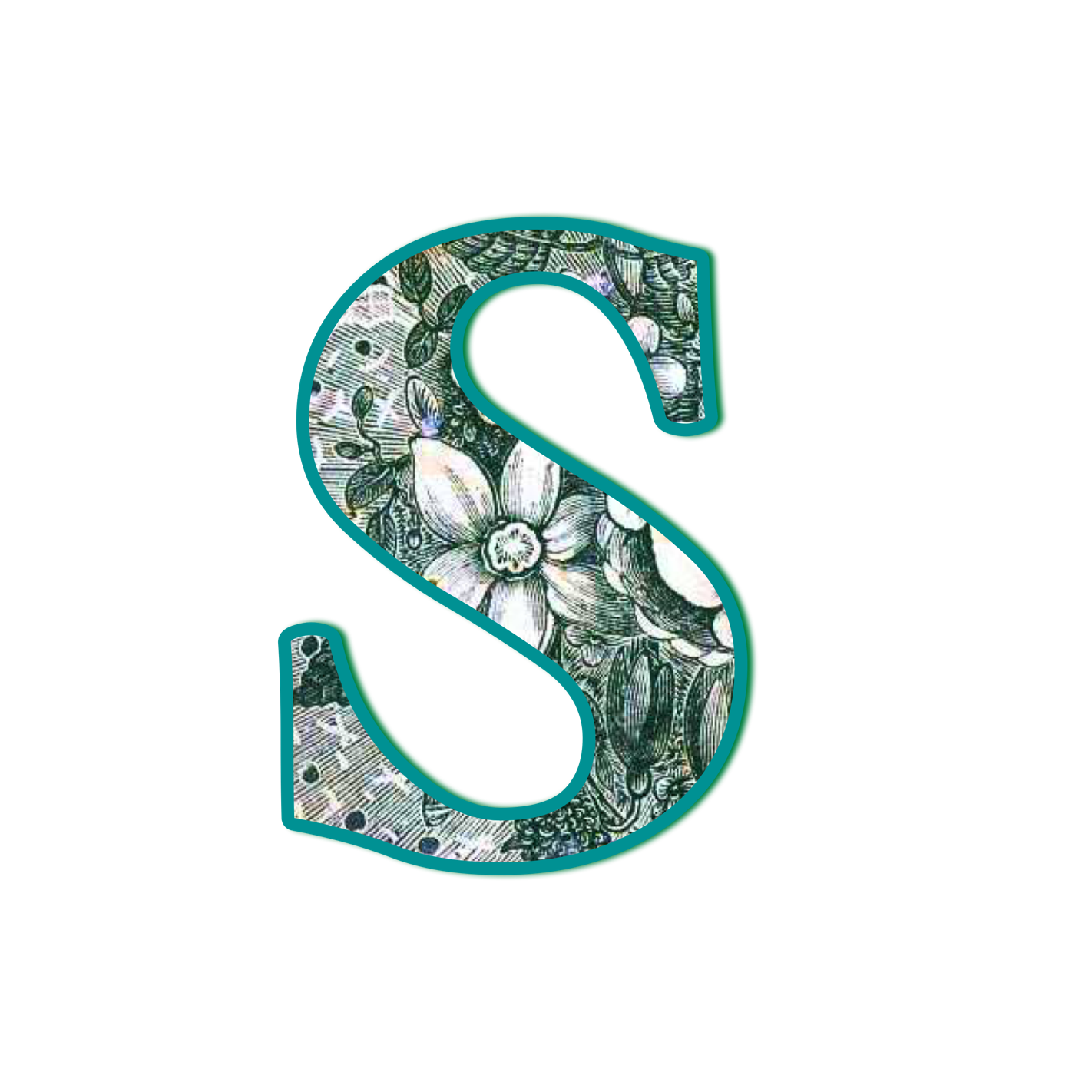The letter S made from public domain, out-of-copyright "The Language of Flowers for The Women's Legacy Project, Legacy Tools, for the 2016 A to Z Blogging Challenge