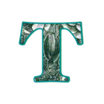 The letter T made from public domain, out-of-copyright "The Language of Flowers for The Women's Legacy Project, Legacy Tools, for the 2016 A to Z Blogging Challenge