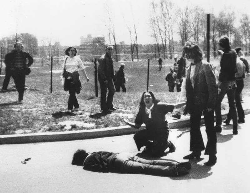 John Paul Filo – Pulitzer Prize, 1971 for this image of the Shooting at Kent State, Ohio on May 4, 1970.