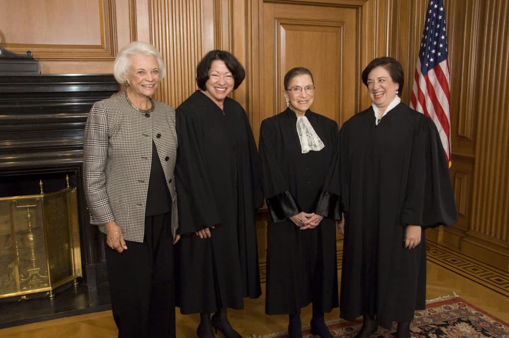 Justices O'Connor, Sotomayor, Ginsburg, and Kagan