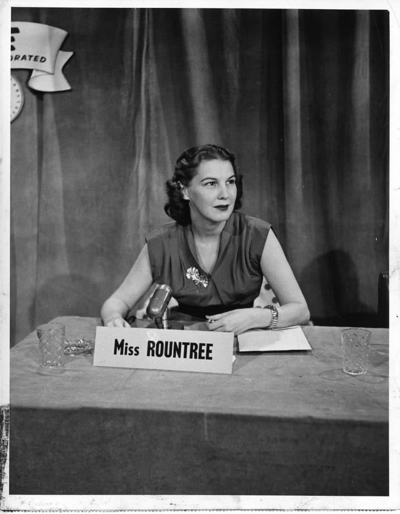 Martha Rountree. Creator and host of Meet the Press.