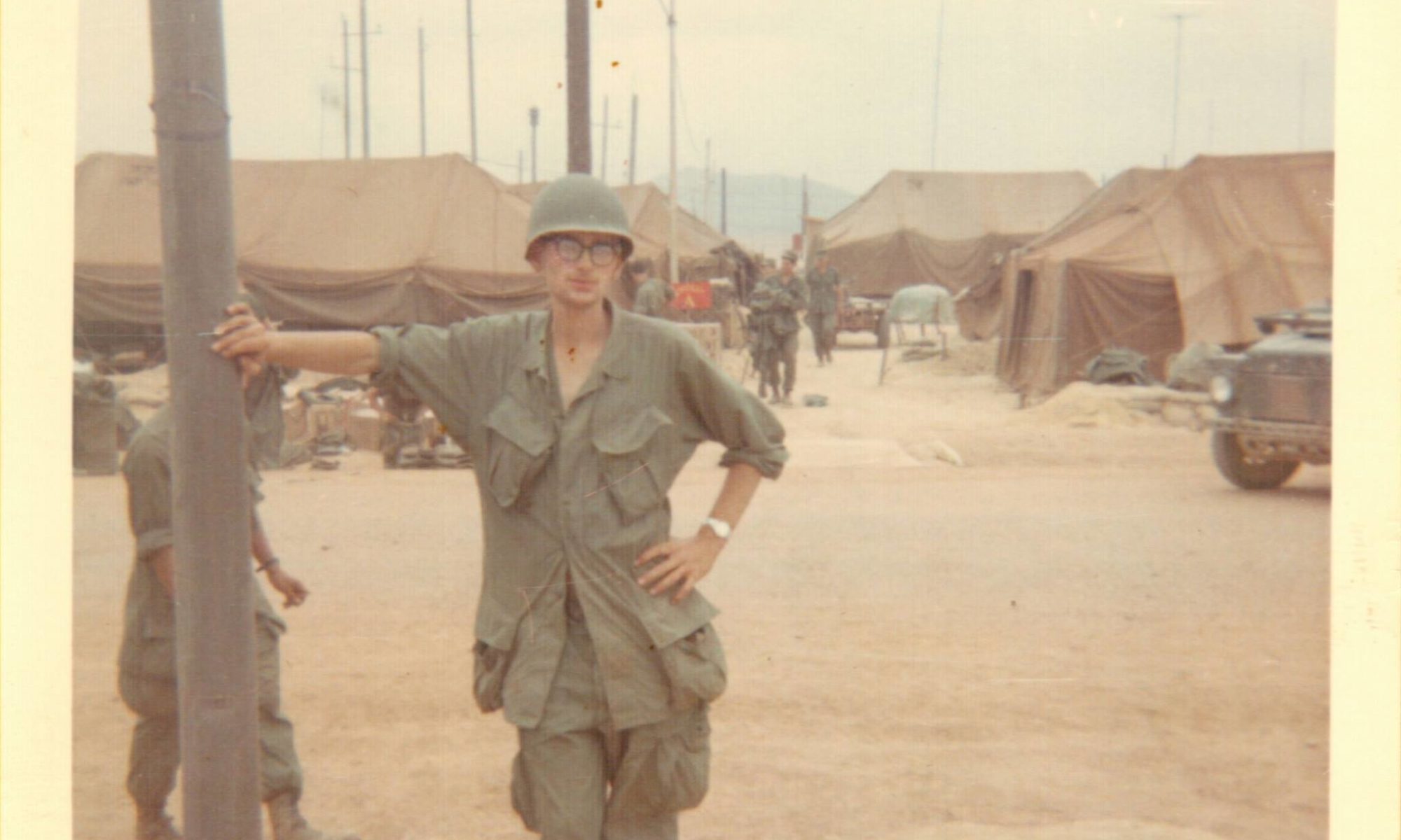 Image of Marine Cpl Roger Hill some where in Vietnam in 1968
