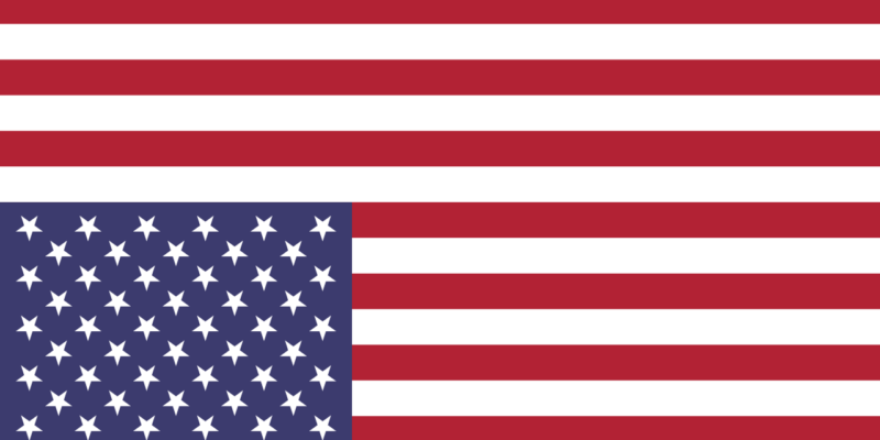 American flag shown in the position of distress.
