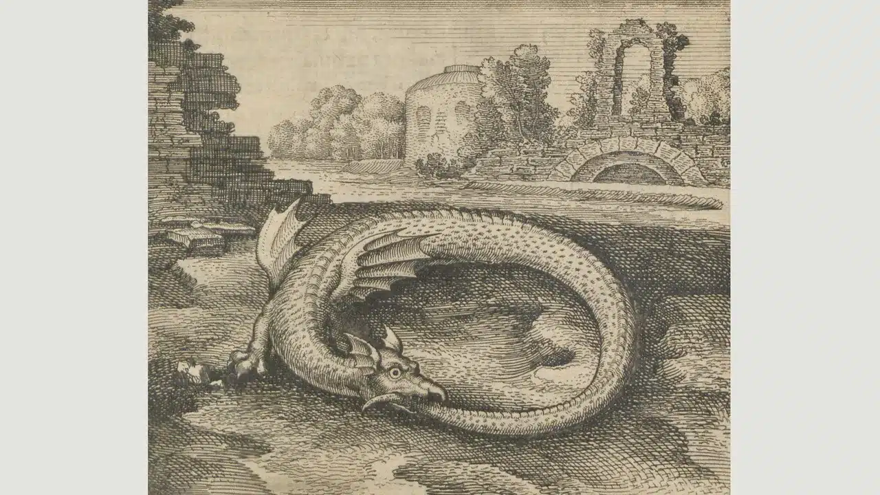 The ouroboros appears in the classic alchemical study, Atalanta Fugiens (1617), by the physician to Emperor Rudolf II, Michael Maier (Credit: Staatsbibliothek zu Berlin) The ouroboros appears in the classic alchemical study, Atalanta Fugiens (1617), by the physician to Emperor Rudolf II, Michael Maier (Credit: Staatsbibliothek zu Berlin