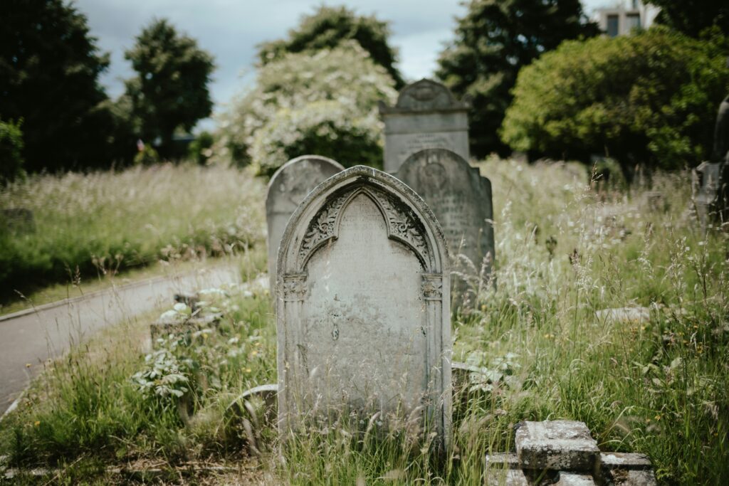 picture  of a country cemetery