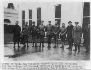 WWi veterans protesting unfair treasment of coos